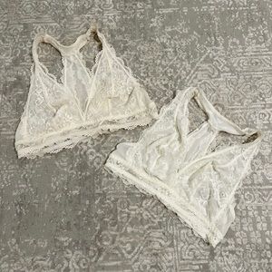 Lacey bralettes